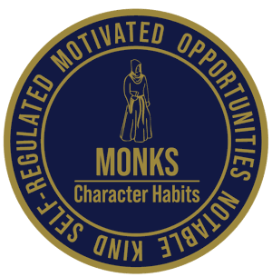 Monks character habit badge
